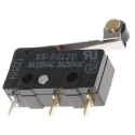 Omron Subminiature Roller Lever Micro Switch, Through Hole Terminal, 5A, 250V ac, SPDT, IP40 SS-5GL2D