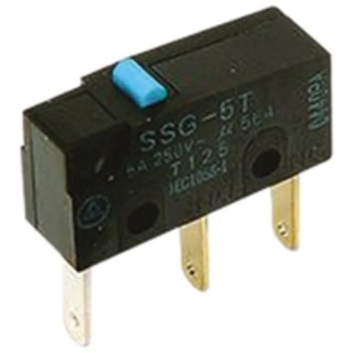 Omron Subminiature Pin Plunger Micro Switch Quick Connect Terminal 5A 250V AC 30V DC SPDT IP40 SSG-5T-5