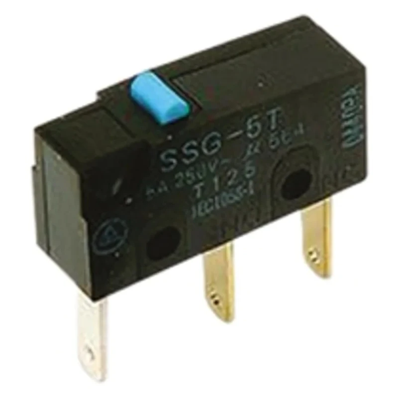 Omron Subminiature Pin Plunger Micro Switch Quick Connect Terminal 5A 250V AC 30V DC SPDT IP40 SSG-5T-5