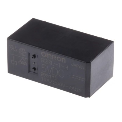 Omron Power Relay PCB Mount SPDT 5V DC Coil 12A Switching Current G2RL-1-H DC5