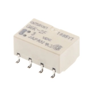 Omron Surface Signal Relay, 3V DC Coil, 1A Switching Current, DPDT Contact Configuration G6K-2F 3DC