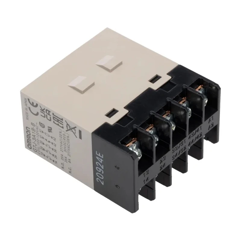 Omron Panel Power Relay 3PST-NO, SPST-NC, 120V AC Coil, 25A Switching Current G7J-3A1B-B 100/120VAC