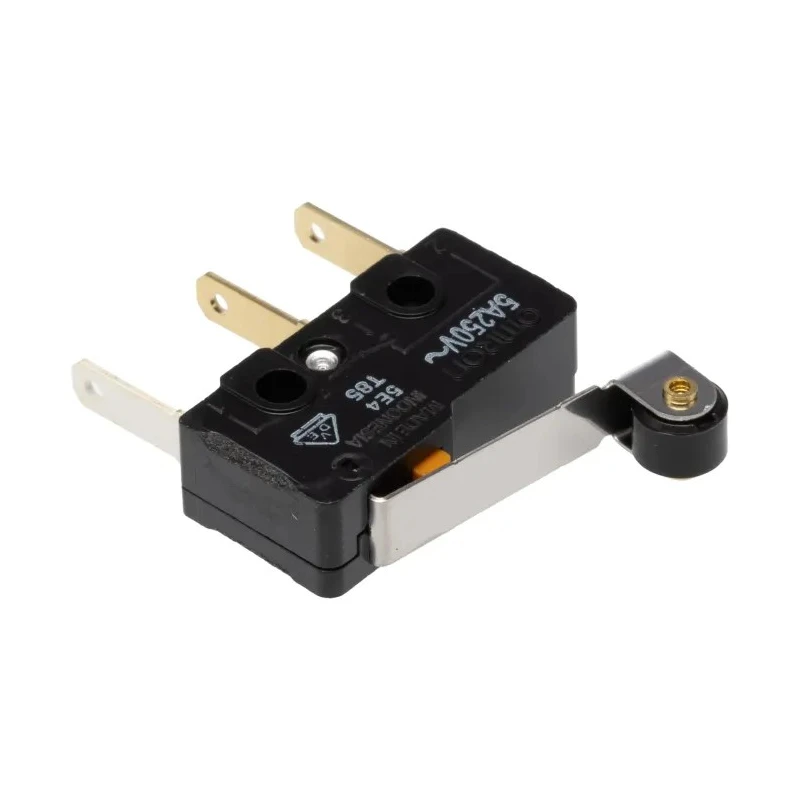 Omron Aratas Roller Lever Micro Switch, Tab Terminal, 5A, 250V AC, 30V DC, SPDT, IP40 SS-5GL2T