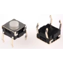 Omron IP67 Tactile Switch Plunger, 0.9 mm Actuator, SPST Contact, 50mA 24 V DC, Through Hole Mount B3W-1000