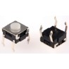 Omron IP67 Tactile Switch Plunger, 0.9 mm Actuator, SPST Contact, 50mA 24 V DC, Through Hole Mount B3W-1000