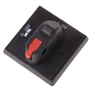 ABB Black Rotary Handle Selector, 40 mm Length, 3 Locks, IP54 Protection OHBS3AH