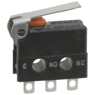 Omron Ultra Subminiature Sealed Short Lever Micro Switch, SPDT, Solder Terminal, 100mA, 600 V AC, 30 V DC, IP67 D2JW-01K1A1