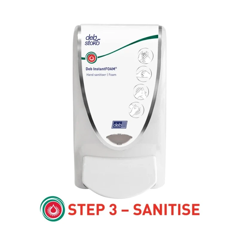 SCJ Professional Wall Mounted Soap Dispenser 1 L Manual with Antibacterial BioCote Protection INF01CON