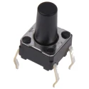 Omron Tactile Switch Plunger 6.1 mm SPST 50mA 24 V dc Through Hole B3F-1070