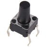 Omron Tactile Switch Plunger 6.1 mm SPST 50mA 24 V dc Through Hole B3F-1070