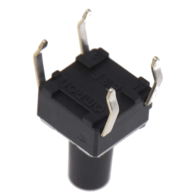 Omron Tactile Switch Plunger 6.1 mm SPST 50mA 24 V dc Through Hole B3F-1070