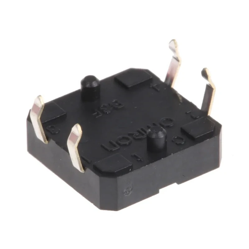 Omron Blue Tactile Switch Plunger 0.8 mm SPST 50mA 24 V dc Through Hole B3F-5000