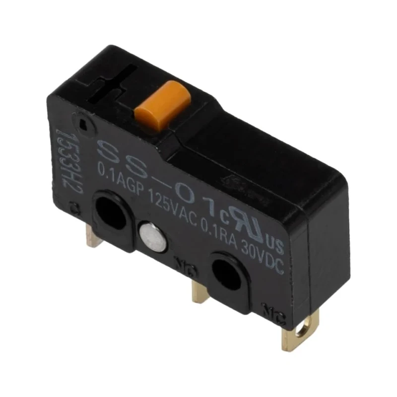 Omron Subminiature Pin Plunger Micro Switch, Solder Terminal, 100mA, 250 V AC, SPDT, IP40 SS-01