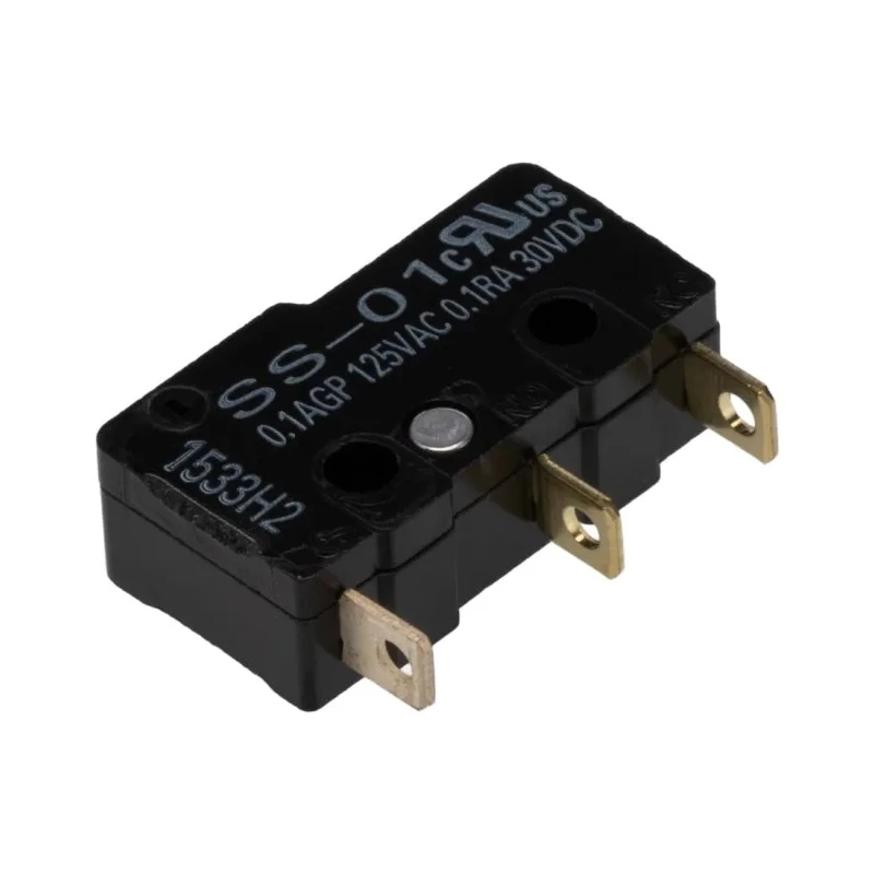 Omron Subminiature Pin Plunger Micro Switch, Solder Terminal, 100mA, 250 V AC, SPDT, IP40 SS-01