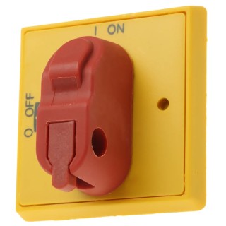 ABB Red Yellow Rotary Handle Selector Handle 51 mm OH Series OHYS3PH 1SCA105327R1001