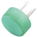 EAO Green Round Push Button Lens for Use with 19 Series 19-931.5