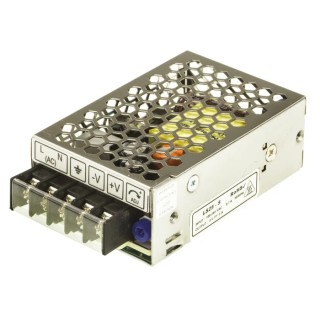 TDK-Lambda LS25-5 Switching Power Supply 5V DC, 25W, 5A Output, Chassis Mount LS25-5