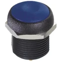 APEM IR Series Momentary Push Button Switch, Panel Mount, Blue Actuator, 14.8 mm Cutout, SPST, IP67, 48 V dc 250 V IRR3S412