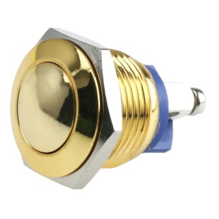 EOZ R Series Push Button Switch Momentary Panel 16.2 mm Cutout SPST IP65 48 V dc 250 V ac R16DFGSTAG