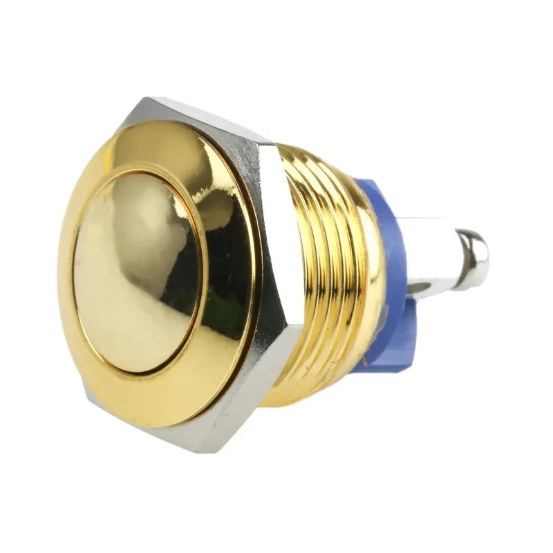 EOZ R Series Push Button Switch Momentary Panel 16.2 mm Cutout SPST IP65 48 V dc 250 V ac R16DFGSTAG