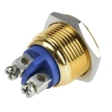 EOZ R Series Push Button Switch Momentary Panel 16.2 mm Cutout SPST IP65 48 V dc 250 V ac R16DFGSTAG