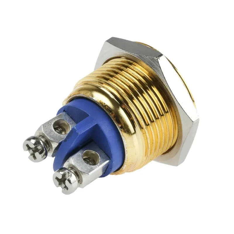 EOZ R Series Push Button Switch Momentary Panel 16.2 mm Cutout SPST IP65 48 V dc 250 V ac R16DFGSTAG