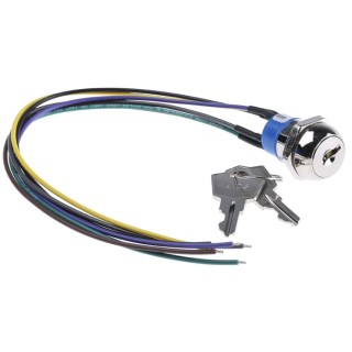 APEM Key Switch DPST, Latching, 4A Contact Current, 2 Positions, Flat Key, Zinc Alloy Housing JD9S126W