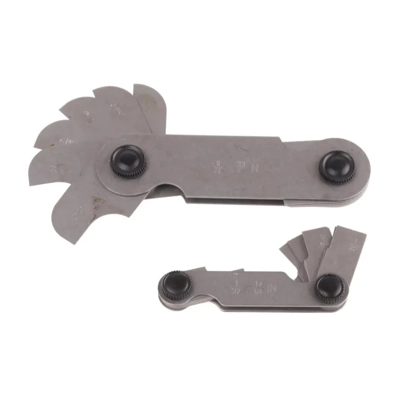 RS PRO Radius Gauge Set Imperial 16 Blades 0.015625in Increment 0.04in Min 0.52in Max 683-0753