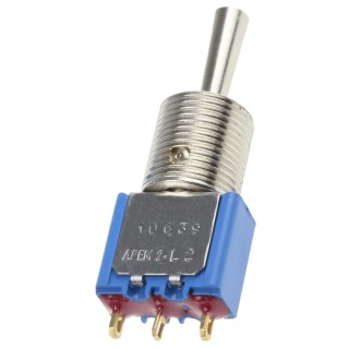 APEM Toggle Switch Panel Mount On-Off-On SPDT Solder Terminal 24 V dc 106391175