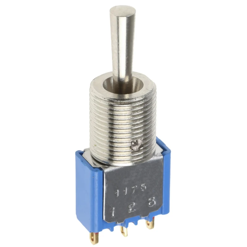 APEM Toggle Switch Panel Mount On-Off-On SPDT Solder Terminal 24 V dc 106391175