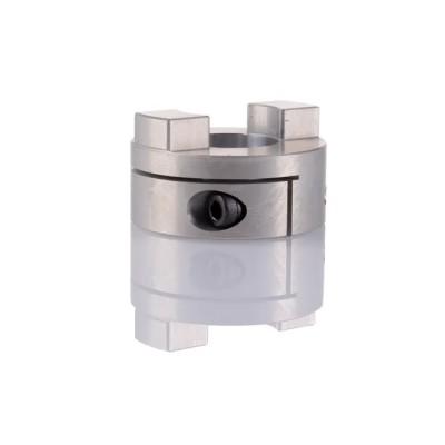 Huco Aluminium Clamp Style Oldham Coupler 50 mm Outside Diameter 25 mm Bore Finished with Keyway 50 mm Length 452H50.52