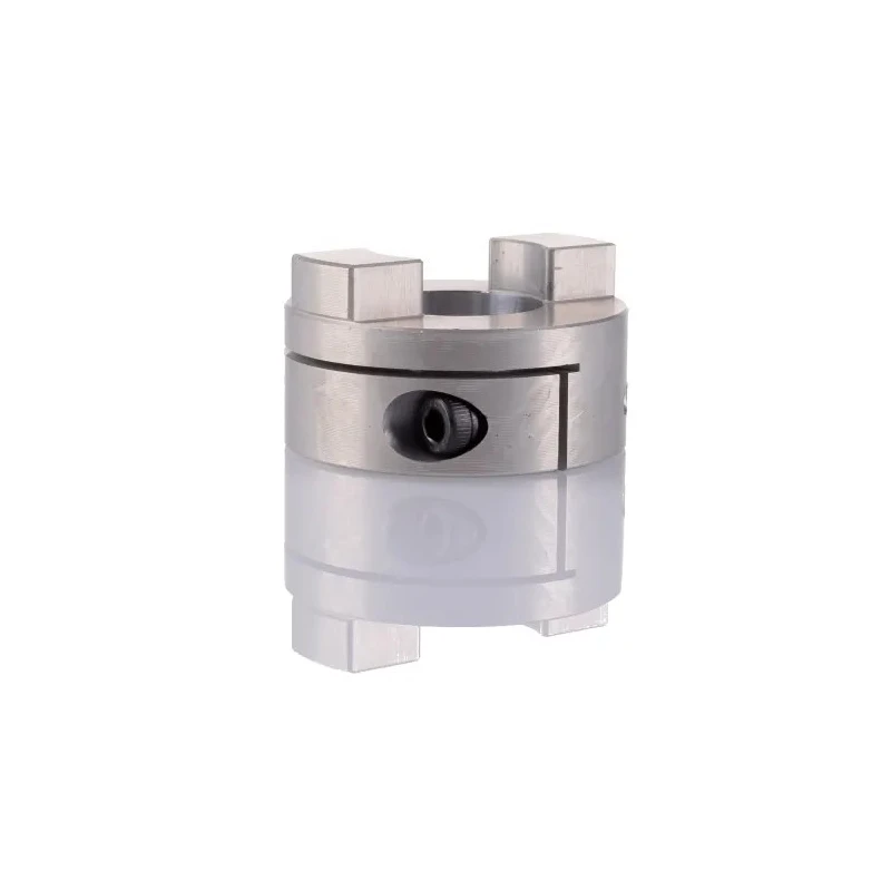 Huco Aluminium Clamp Style Oldham Coupler 50 mm Outside Diameter 25 mm Bore Finished with Keyway 50 mm Length 452H50.52