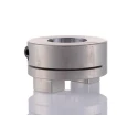 Huco Aluminium Clamp Style Oldham Coupler 50 mm Outside Diameter 25 mm Bore Finished with Keyway 50 mm Length 452H50.52