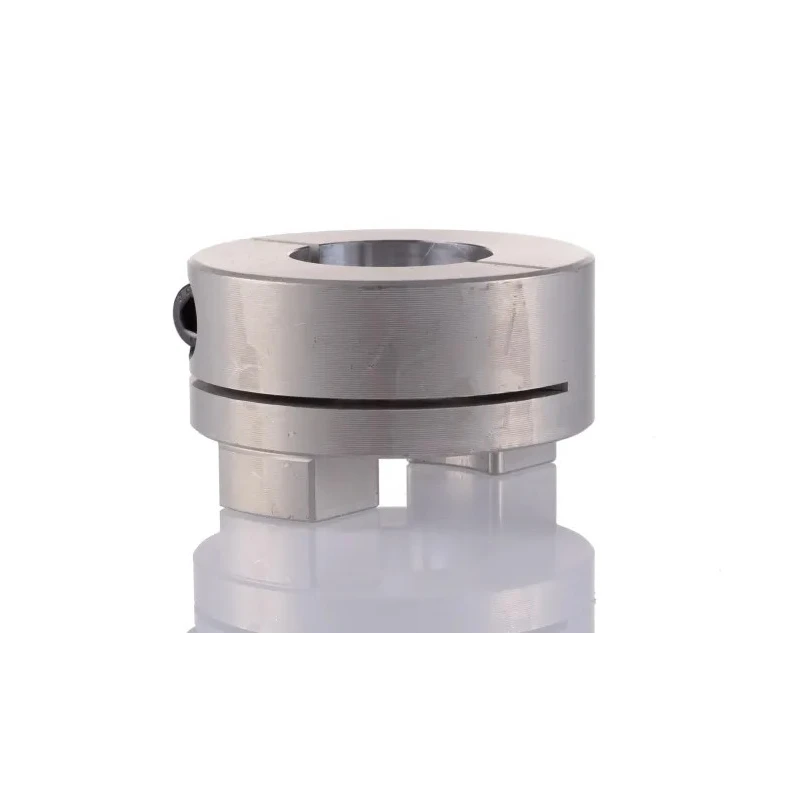 Huco Aluminium Clamp Style Oldham Coupler 50 mm Outside Diameter 25 mm Bore Finished with Keyway 50 mm Length 452H50.52