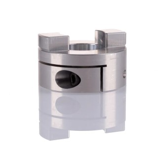 Huco 50 mm OD Clamp Style Flexible Power Transmission Coupler 24mm Bore Finished with Keyway 50 mm Length 452H50.51
