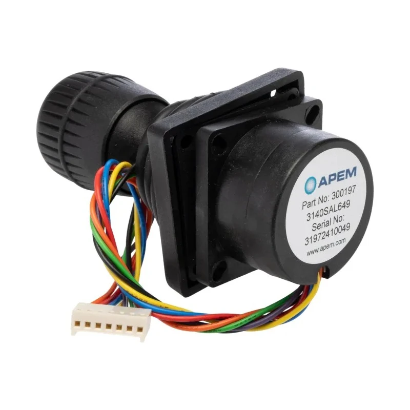 APEM 3-Axis Contactless Joystick Hall Effect IP65, 5 V dc, 40mA 3140SAL600