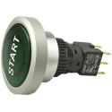 APEM 9000 Series Push Button Switch Momentary Panel Mount DPDT Blue LED IP65 12V dc A9PFB1Y2BSP4