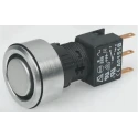 APEM Illuminated Push Button Switch, Latching, Panel Mount, 30 mm Cutout, DPDT, Red LED, IP65 A3PFA1X201J1