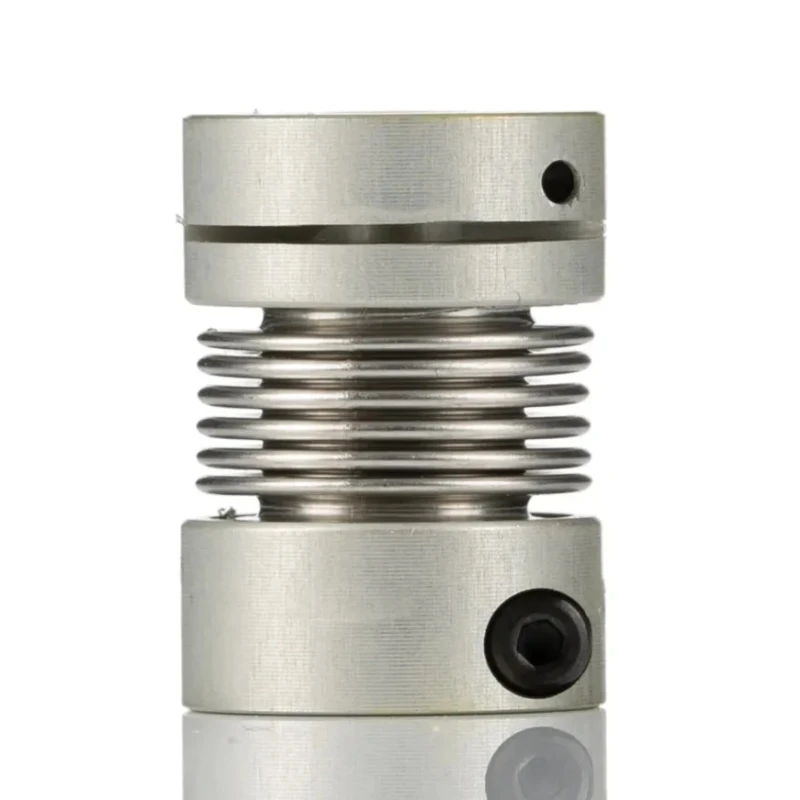 Huco Aluminium Hub Stainless Steel Bellows Clamp Style Flexible Coupler 7 mm Bore Size 23 mm Length 554.16.2020