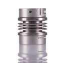 Huco Flexible Clamp Bellows Coupler 34 mm OD 8 mm Bore 40 mm Length Aluminium Hub Stainless Steel Bellows 536.34.2828