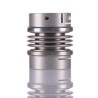 Huco Flexible Clamp Bellows Coupler 34 mm OD 8 mm Bore 40 mm Length Aluminium Hub Stainless Steel Bellows 536.34.2828