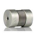 Huco Aluminium Hub Stainless Steel Bellows Screw Style Flexible Coupler 16 mm OD 21 mm Length 550.16.1820