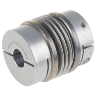 Huco Flexible Stainless Steel Bellows Clamp Coupler 10 mm Bore 34 mm OD 40 mm Length 536.34.3232