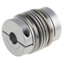Huco Flexible Stainless Steel Bellows Clamp Coupler 10 mm Bore 34 mm OD 40 mm Length 536.34.3232