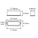 Euroquartz 10 MHz Crystal ±30 ppm Surface Mount 2-Pin 4.2 mm Height 12.4 mm Length 10.000MHz 49USMX/30/50/-40+85/18pF/ATF