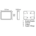 Euroquartz 24MHz XO Oscillator ±50 ppm LSTTL HCMOS 4-Pin Surface Mount XO32050UITA-24.000