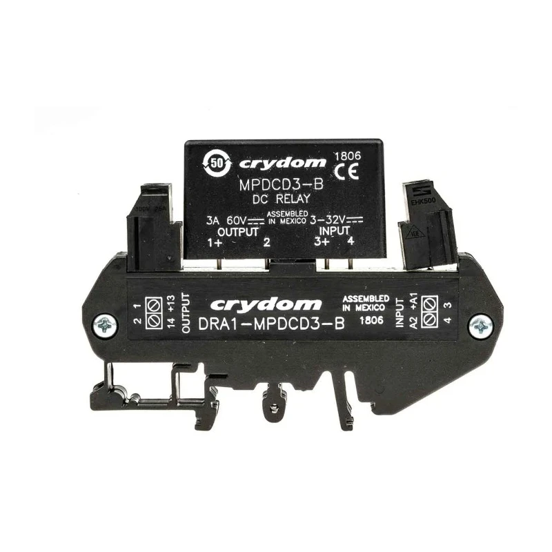 Sensata / Crydom Solid State Interface Relay, 3A Load Current, 32V DC Control, DIN Rail Mount, Screw Terminals DRA1-MP