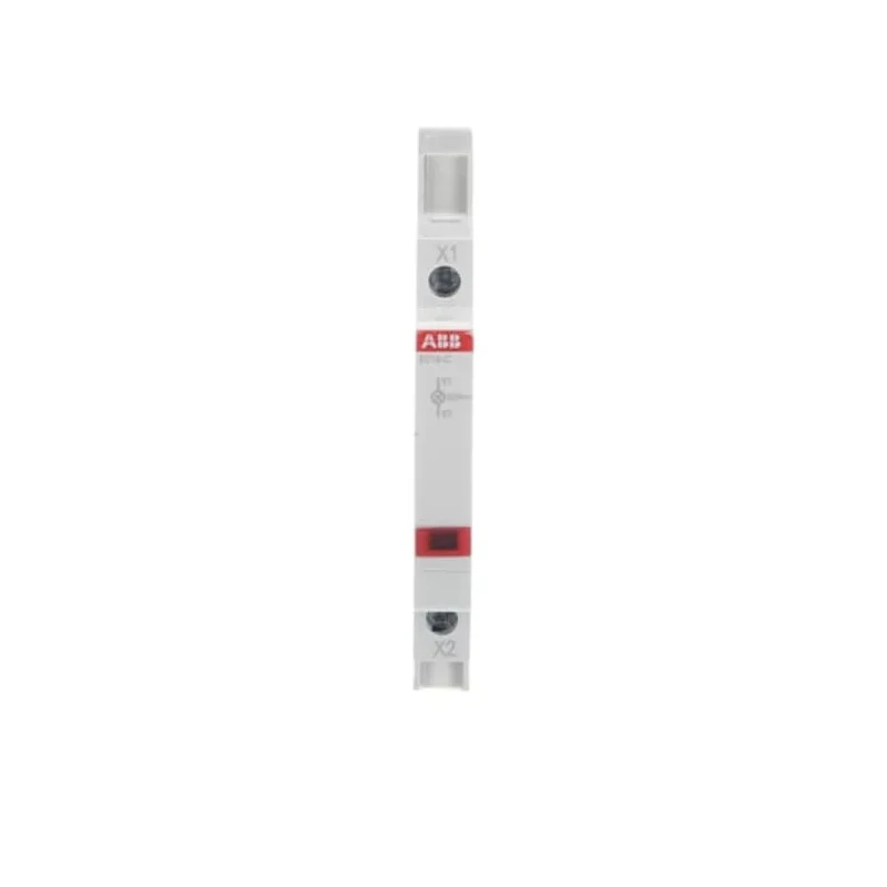 ABB Screw Clamp Red LED Indicator, 250V AC, 16A, IP20 Plastic Body, Rectangular Shape E219 Series 2CCA703401R0001 E219-C