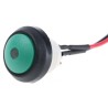 ITW Switches 48 Series Illuminated Push Button Switch Panel Mount 14 mm Cutout Green, SPST, IP67 48-6-RB-R-GR-B