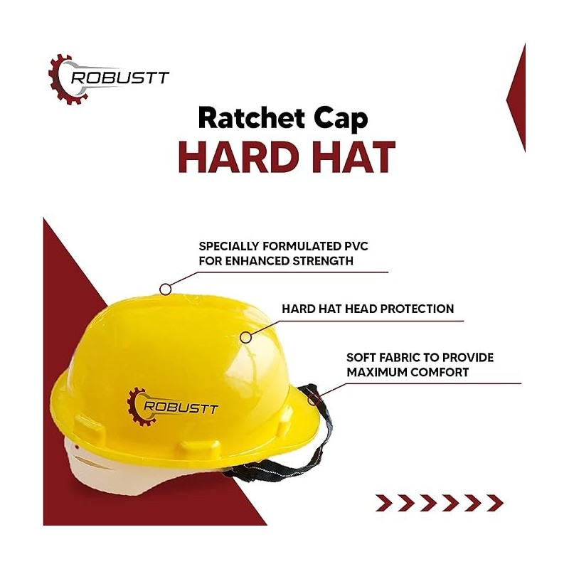 Buy Robustt X Shree Jee Nape Adjusment-Safety Yellow Helmet